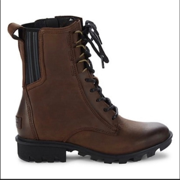 SOREL WOMEN’S PHOENIX Leather Combat Boot Size: - Picture 4 of 11
